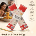 Khajurico Stick Noodles 400g | Instant Wheat Noodles | Quick & Tasty Family Meal | Easy Cook Stir Fry Noodles Pack (Pack of 2 ). 
