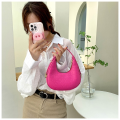 Women Luxury Underarm Bag Half Moon Adjustable Strap Hobo Bag Fashion Design Solid Color PU Leather Shoulder Bags (8910). 