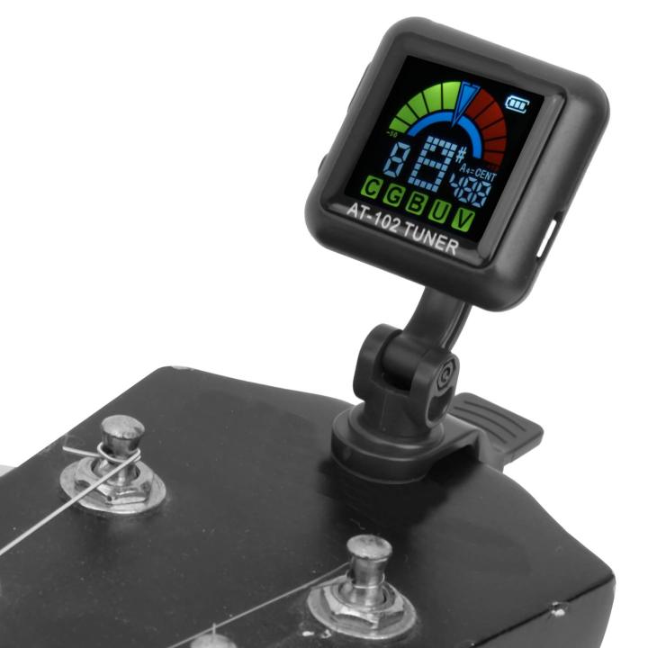 Aroma%20Guitar%20Tuner,%20Violin%20Tuner%20Guitar%20Clip%E2%80%91on%20Tuner%20USB%20Rechargeable%20Built%E2%80%91in%20Battery%20Violin%20Ukulele%20Tuner%20AT%E2%80%91102%20Black%20-%20Image%204