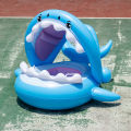 1PC Canopy Shade Shark Float Seat - Ultimate Summer Water Toy for Kids, Portable & Child-Safe Pool Floater. 
