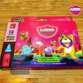 Master Art crayons super jumbo stick XXXL Super Giant 12 colors-Super Jumbo crayon 12 colours (XXL). 