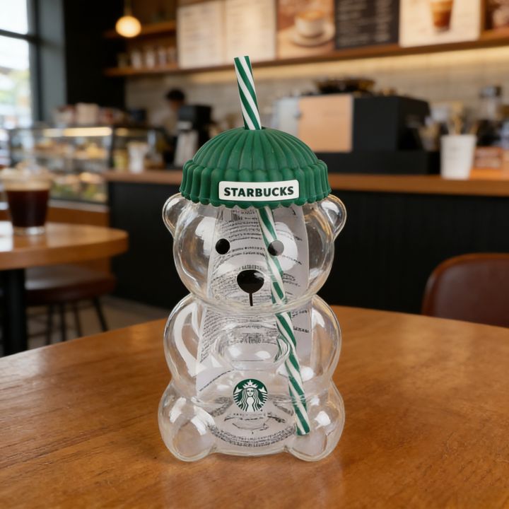 Adorable%20Starbucks%20Bearista%20Bear%20Glass%20Tumbler%20591ml%20Green%20Lid%20Straw%20Home%20Caf%C3%A9%20%20-%20Image%206
