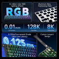 Ajazz AK680 V2 Gaming Magnetic Switch 8K Polling Rate RGB Lighting Aluminum Alloy Plate High-End Gaming Keyboard. 