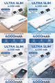ULTRA SLIM DESIGN – 4000mAh POWER BANK WITH BUILT-IN CABLE. 