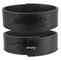Weightlifting gym Leather lever belt for fitness - 4 inches Black. 