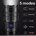 1000W LED Most Powerful Led Flashlight Tactical Flash Light Built-in 15000mah Battery Long Range Spotlights Torch With COB Light. 