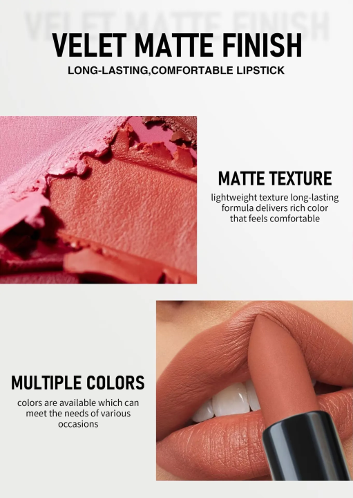 Matte%20Lipstick%20Long%20Lasting,%20Waterproof%20&%2012%20Stunning%20Shades%20Send%20Random%20Shade%20Lipstick%20Makeup%20Lipstick%20For%20Girls%201%20PC%20-%20Image%204