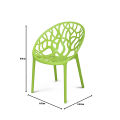 RFL Stylee Ventral Arm Chair Lime Green 838210. 