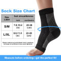1Pair Nano Socks Neuropathy Socks Compression Sleeve for Ankle Swelling,Plantar Fasciitis,Neuropathy Brace for Women Men. 