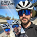 SCVCN New Cycling Glasses Bike Sunglasses Men UV400 Eyewear Outdoor Sports MTB Goggles Bicycle Women Riding Hiking Sunglasses.