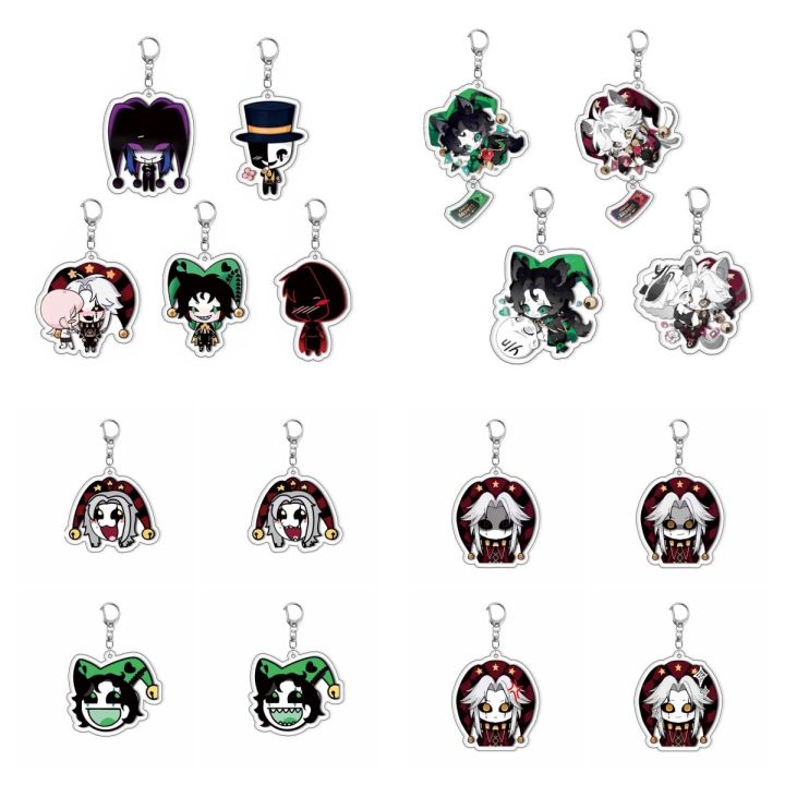 Game%20The%20Freak%20Circus%20Figure%20Pierrot%20Harlequin%20Cosplay%20Keychain%20Acrylic%20Joker%20Clown%20Keyring%20Key%20Chain%20Backpack%20%20Decoration%20Prop%20-%20Image%202