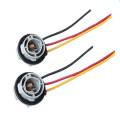 10X 1157 Bulb Socket BAY15D Lamp Holder P21/5W Adapter Base Connector For Brake Light Plastic Car Accessories. 