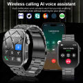 LIGE New 2.2-inch 3D Curved Screen Smart Watch With LED Light Heart Rate Health Monitor Smartwatch BT Call Sport Fitness Watches.