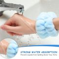 3Pcs Fashion Microfiber Washing Wristbands Scrunchies Puffy Headband Spa Bubble Headband for Washing Face Makeup Shower Skincare. 
