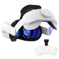 Compatible with Quest 2 Elite Strap for Enhanced Support and Comfort in VR,for Meta Quest 2 Comfort Head Strap Accessories White.