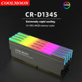 COOLMOON CR-D134S RAM Heat Spreader 5V 3PIN Male/Female Addressable Memory Cooler Heatsink Support RGB Controller for Desktop PC. 