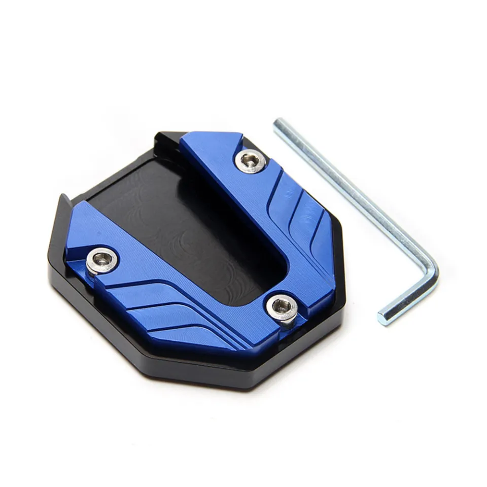 Side Stand Plate Pad Kickstand Plate Pad Motorcycle Accessories Foot Side Stand Enlarger Extension CNC Aluminum For TRK 502 2017-2018