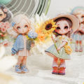 Etori Life Cute Girl Series Daily Stickers Multi-Scene Q Version Doll Journal Decoration Pet Stickers for Laptop, Phone Case, Suitcase, Photo Album, Children's  Paper Bag, Room Decoration, Scrapbooking Supplies, Pencil Case, DIY Crafts, Stamp Album, St.... 