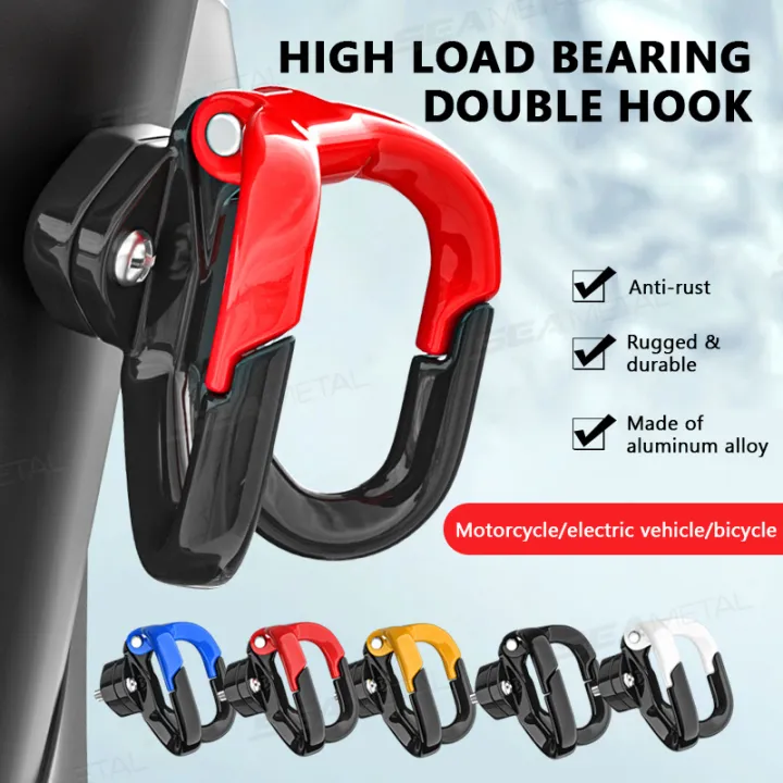 SEAMETAL%20Motorcycle%20Helmet%20Hook%20Holder%20Hand%20Bag%20Double%20Hook%20Luggage%20Bag%20Hangers%20Aluminum%20Alloy%20Motorcycle%20Hooks%20Accessories%20-%20Image%203