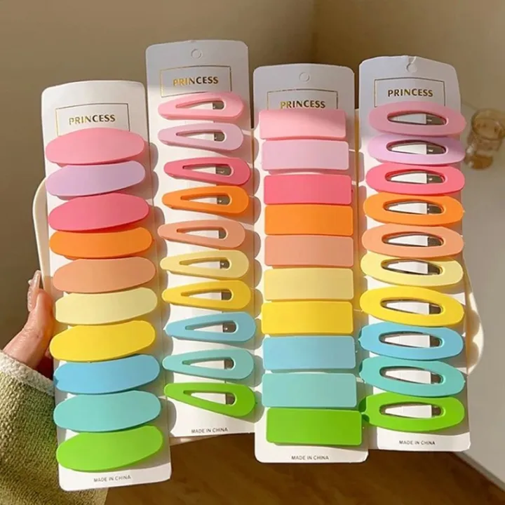 10pcs%20Frosted%20Simplicity%20Hairpins%20for%20Girls%20Rectangle%20Oval%20Drop%20Square%20Hair%20Clips%20for%20Kids%20Snap%20Hair%20Clips%20Hairpins%20Click%20Clack%20-%20Image%205