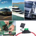 5/10pcs Car Mini Blade Adapter Fuse Holder Splash-proof for 12V Wire Cutoff Switch Socket Damp Proof Splash Proof Fuse Socket. 