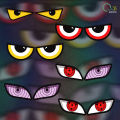 Suitable for motorcycles, electric vehicles, devil's eyes stickers, reflective decorative stickers, car stickers. 