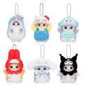 Kawaii Mofusand Cross-Dressing Sanrio Hello Kitty Kuromi Hanyodon Plush Keychain Pendant Anime Plush Backpack Pendant. 