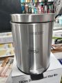 Hydraulic 5 Liter Stainless Steel Plain Pedal Dustbin/Plain Pedal Garbage Bin with Plastic Bucket By R & R (Rawalpindi). 