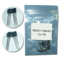 50PCS/Lot Transistor kit BC547 and BC557, 2N5551 and 2N5401 ,BD140 and BD139 NPN PNP Transistor TO-92/126 Triode Transistor set. 