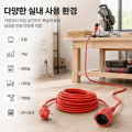 Power Strip Extension Cord 5/10/20m Cable 16A EU Outlets 4000w Electric Schuko 1.0mm Red Indoor Outdoor Plug Sockets Engineering.