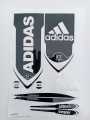 New 3D 2025 AD Latest Black & white Edition Cricket Bat Sticker For Professional Players. 