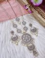 Exclusive antics jewellery set including long sita, earrings and tikli - Beautiful antics jewellery set - Oxidized jewellery.