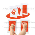 Newborn Baby DIY Hand And Footprint Kit Ink Pads Photo Frame Handprint Toddlers Souvenir Accessories Safe Clean Baby Shower Gift. 