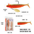 TAIYU Hot Sale Fishing Lures 20g Jig Head T-tail Silicone Soft Lure Wobbler Metal Spinner Spoon Bait For Pike Trout Bass Fishing.