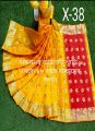 Baby Katan Shari Silk Saree for Special Occasions and Festivals, Paka Rong Tangail Katan, 9 Hat Length, Gift Ready. 