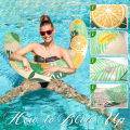 U Shaped Inflatable Swim Ring Pool Floatie Comfortable Neck & Back Support Floating Tube for Pool Beach Water Sports. 