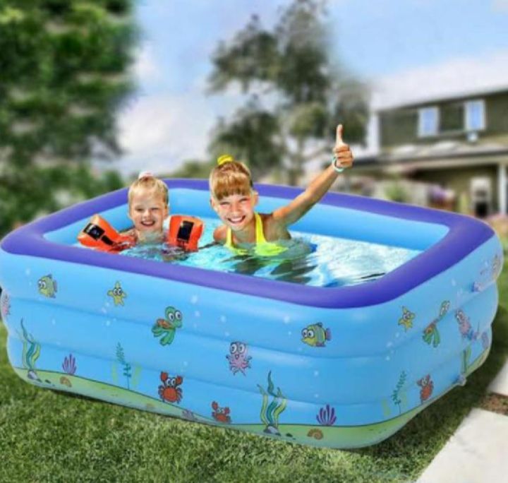 Kids%20Baby%20Children%20lInflatable%20Swimming%20Pool%20Bath%20120%20cm%20Tub%20Portable%20Outdoor%20Summer%20Water%20Fun%20Play%20Toy%20(%20120cm%204.5%20Feet%20/3%20Feet)%20-%20Image%204