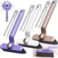 90 Degree Scrub Brush, Hard Bristle Crevice Cleaning Brush with Rotating Head, 360 Degree Scrub Brush, Rotating Crevice Cleaning Brush for Cleaning Bathroom, Bathtub, Kitchen.
