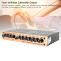 Car Stereo Equalizer Variable Gain Adjustment Front Rear Subwoofer Output 7 Band Car Graphic Equalizer for RV Boat Motorcycles. 