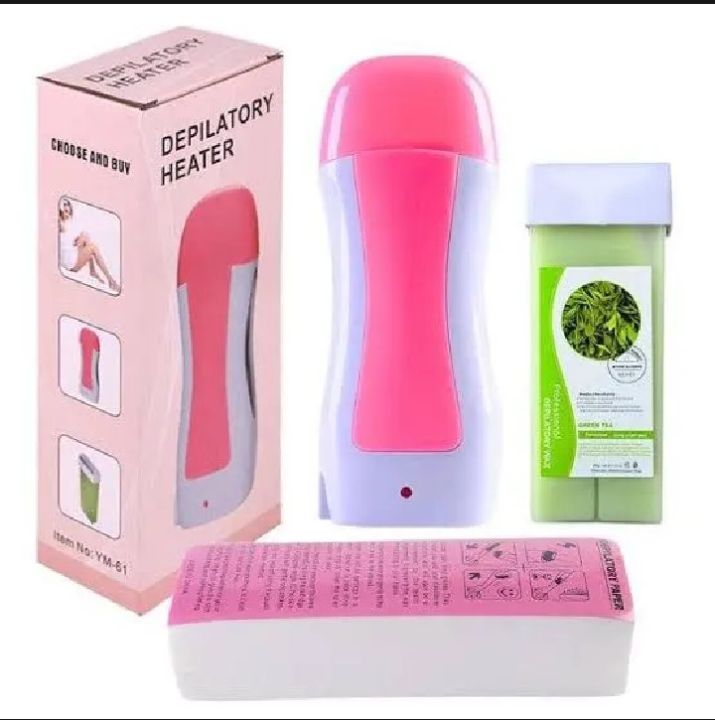 Professional Roll-On Wax Heater Machine with Aloe Wax Cartridge  Hair Removal Kit