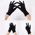 Men Women Lycra Fashion Gloves Etiquette Stretch Gloves Bike Motorcycle Cycling Outdoor Running Thin Pure Silk Liner Gloves. 