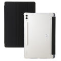 Folding Tablet Leather Case with Pen Holder For Samsung Galaxy Tab S10 Lite S10FE 10.9 in Acrylic Clear Anti-fall Bracket Cover.