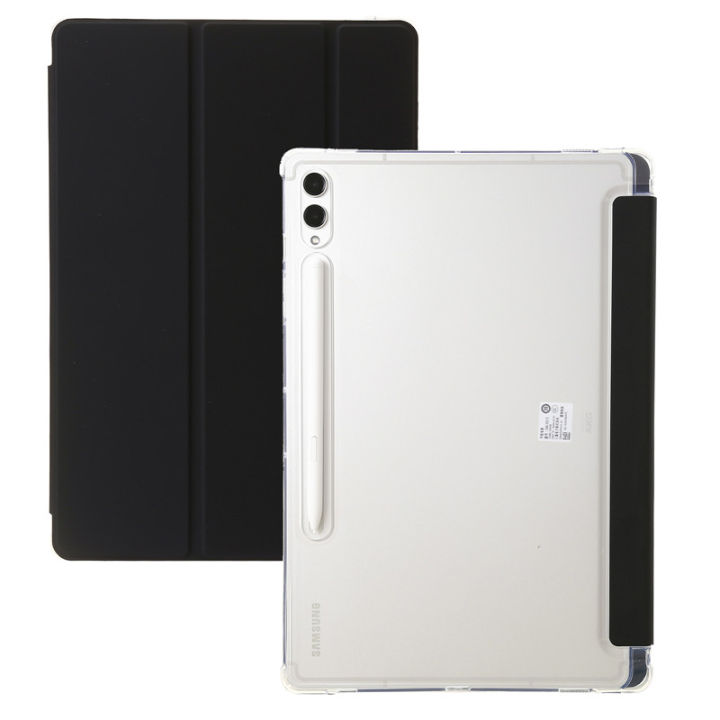 Folding%20Tablet%20Leather%20Case%20with%20Pen%20Holder%20For%20Samsung%20Galaxy%20Tab%20S10%20Lite%20S10FE%2010.9%20in%20Acrylic%20Clear%20Anti-fall%20Bracket%20Cover%20-%20Image%204