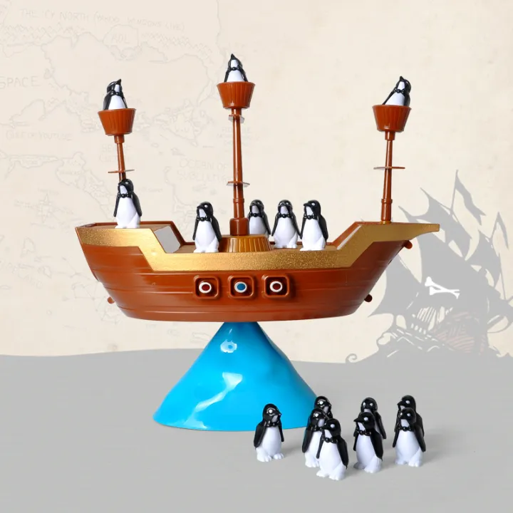 1%20Set%20Pirate%20Boat%20Puzzle%20Desktop%20game%20toy%20Board%20Game%20Balance%20Penguin%20Pirate%20Ship%20for%20parent-child%20interaction%20Birthday%20gift%20-%20Image%205