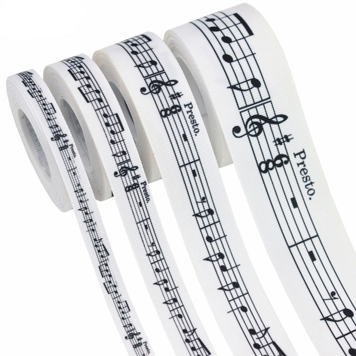 Handmade Music Notes Ribbons Piano Keys Musical Craft Satin Ribbon for ...