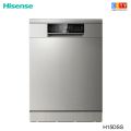 HISENSE H15DSS - 15 Place Settings Free Standing Dish Washer With LED Display Control Panel & Duel Zone Wash (Silver). 