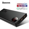 Original Power Bank Baseus Adaman Digital Display Power Bank - 20000Mah. 