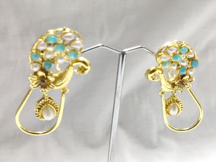 Fancy Morni style earring for girls