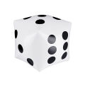 13.7 Inch Jumbo Inflatable Dice by Novelty White and Black Giant Dice for Indoor and Outdoor Broad Game. 