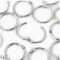 8PCS Loose Leaf 1.5 inches Binder Rings, Nickel Plated Metal Book Rings Binding Rings Hinged Ring Book Binder Split Key Rings Album Scrapbook Loose Leaf Clip for School Home Office.